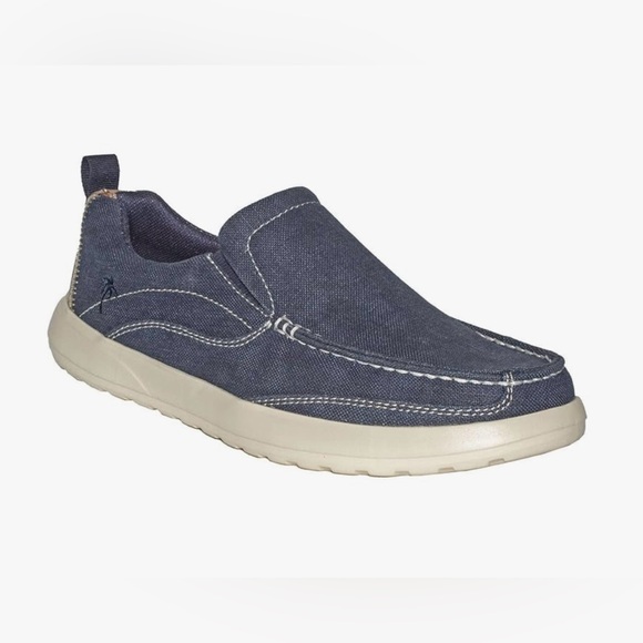 Men's Margaritaville "Marina Slip On" Navy canvas comfort shoe US Size 11 - Picture 1 of 11